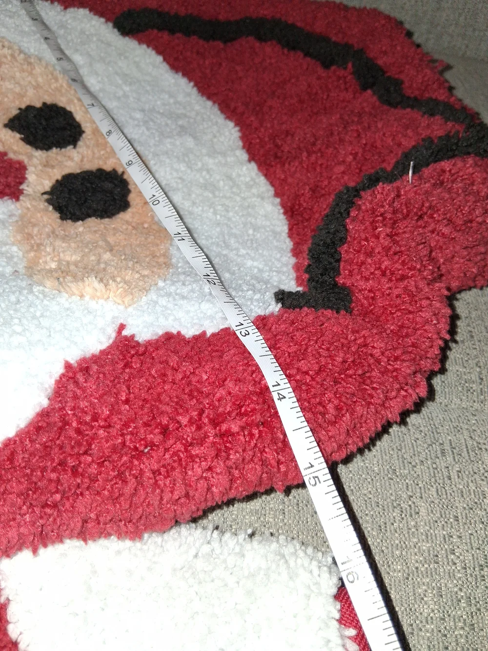 Holiday Santa Toilet Rug & Lid Cover Set - Red and White